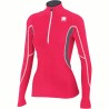 Vinter Skjorte for kvinner Sportful Cardio Evo Tech Top W Kirsebær/mørk grå